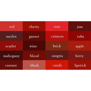 Shades of Red for Comparison